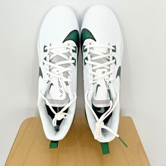Nike Air Vapor Edge Speed 360 2 White Green Football Cleat FQ4045-101 Mens Sz 10